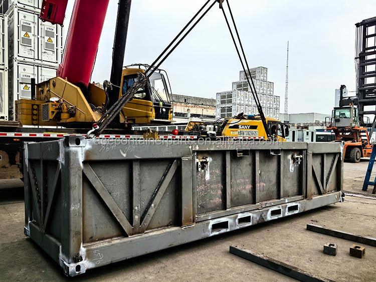 DNV 2.7-1 / ISO 10855 Standard 6.6m Offshore Cargo Basket with 4 Legs Made of Corten Steel and Certified by BV