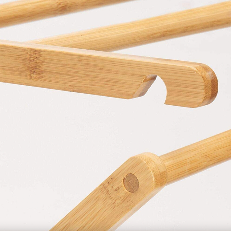 Sustainable Multifunctional Bamboo Vertical Folding Drying Rack and Versatile Storage