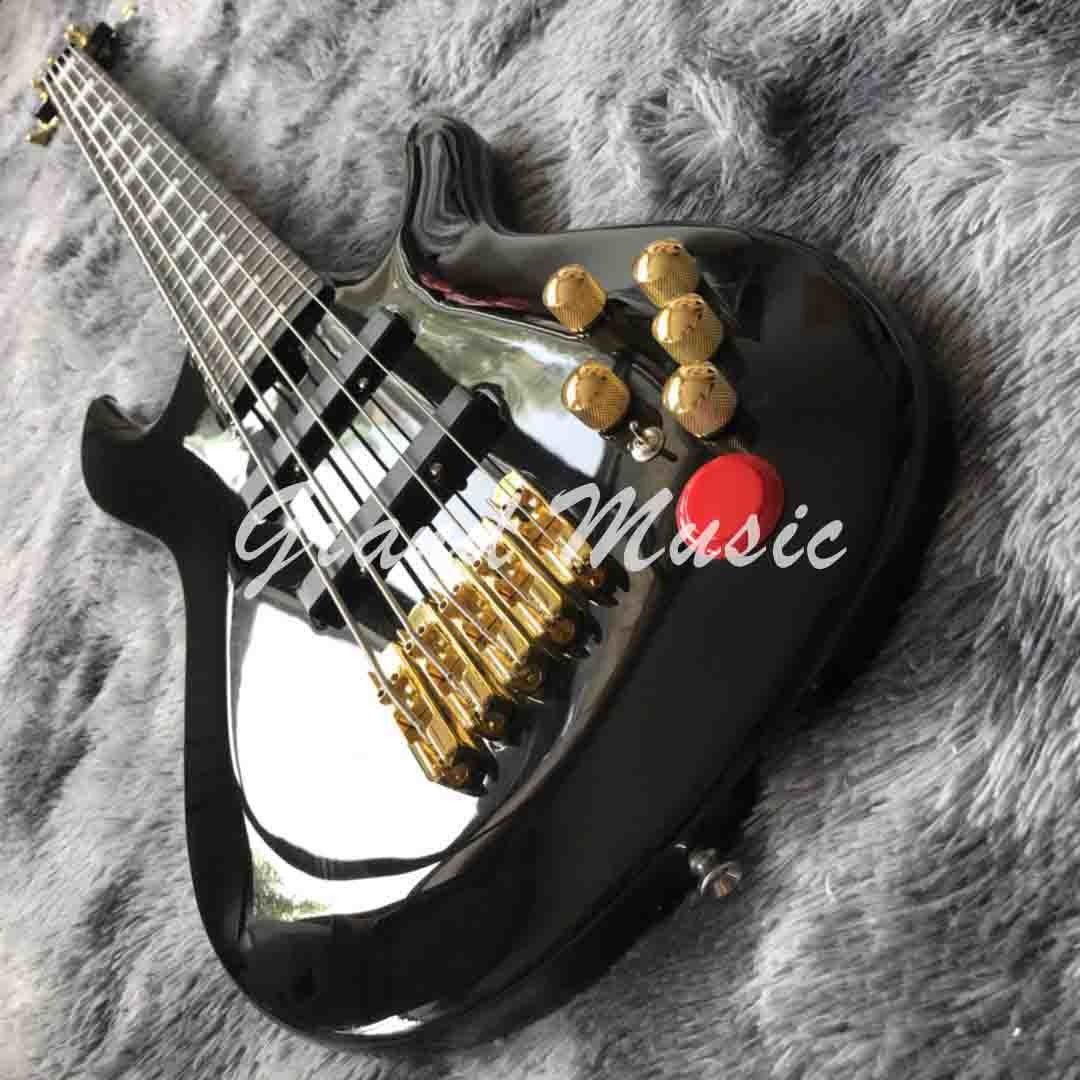 Custom Grand Nathan East Signature Model Neck Through 5-piece Maple Mahogany Neck Body Guitar Bass