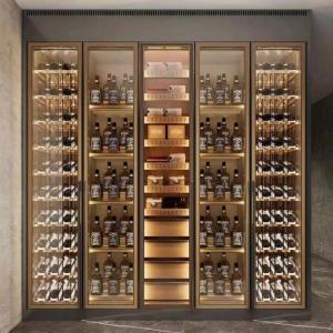  Custom Metal Wine Cabinets And Wine Rack Shelf With Cooler Manufactures