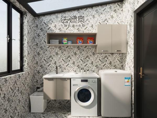 Stainless Steel Fadior Balcony Cabinet With Dedicated Space For Front-Load