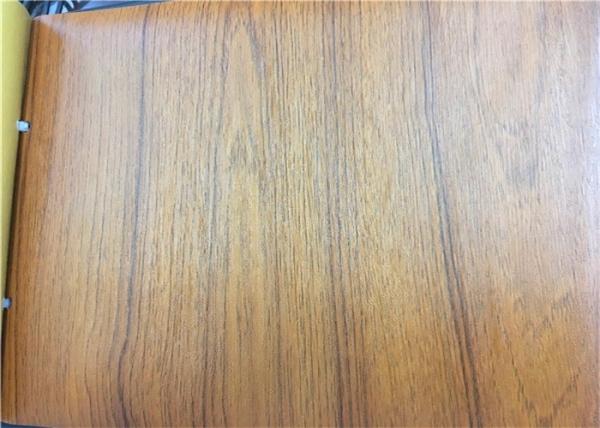 Wood Textured PVC Embossed Lamination Film / Membrane Pressing MDF Profile