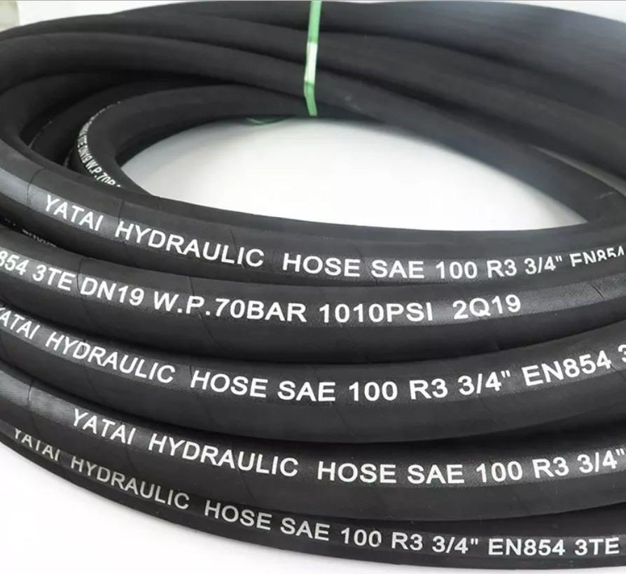 Excavators Loaders High Pressure Hydraulic Hose Large Diameter Braided Winding Hose