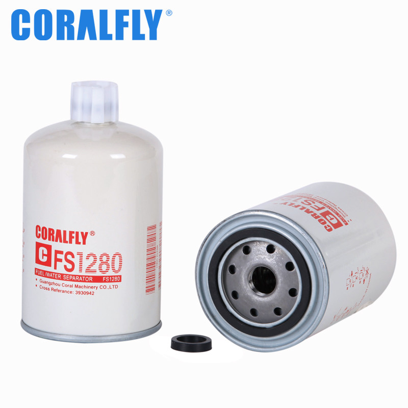 Fs1280 BF1280 P551329 3925274 FLEETGUARD Truck Air Filter Fuel / Water Separator Spin - On With Drain