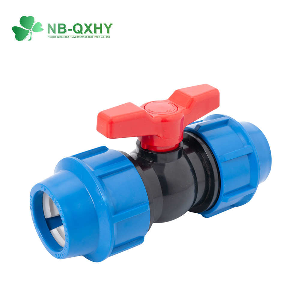 ASTM DIN Plastic Ball Valve PP PVC PPR Valves Pn10 Pn16 Plumbing Ball Valve