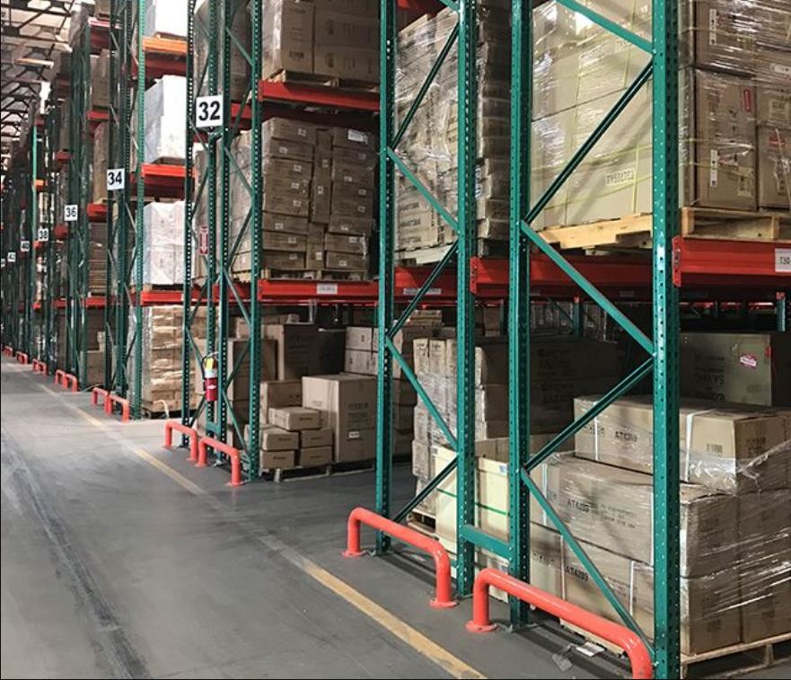 Teardrop Pallet ASRS Racking System MHS Safety Welded Bolted