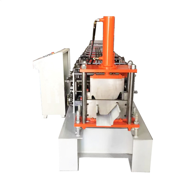Hydraulic Cutting Rain Collect Gutter Downspout Roll Forming Machine PCL Control