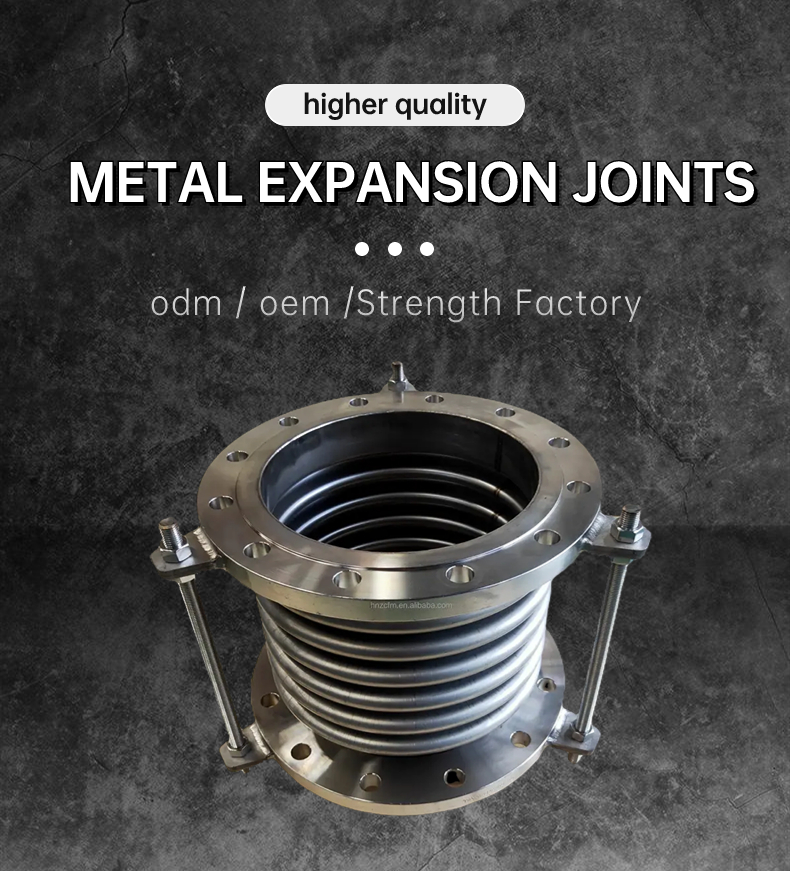 304 316 Vacuum Tie Dn50 100 200 Metallic Rubber Bellow Flange Type Metal Bellows Expansion Joints Corrugated