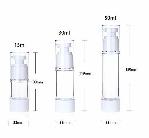Variety Colors Airless Lotion Bottles Pink Blue White Cosmetic Pump Bottles
