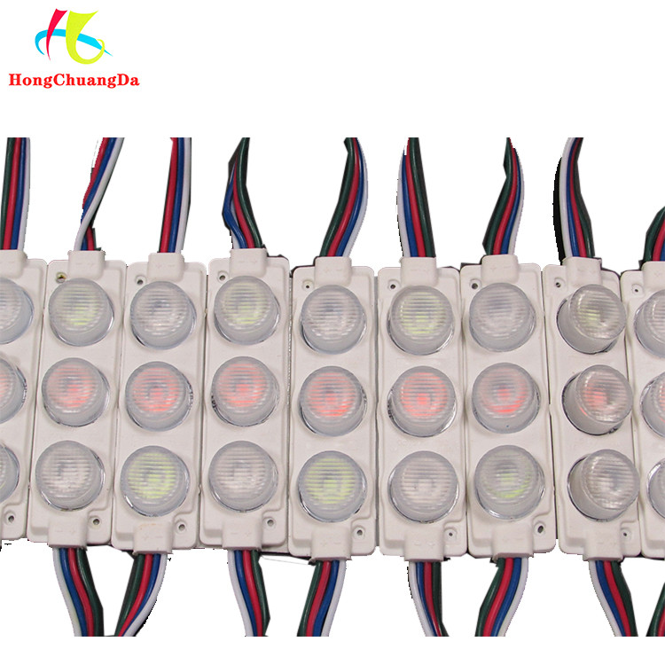 RGB Led Injection module 12v 3leds 3W Channel Blister Letters Advertising box outdoor led module