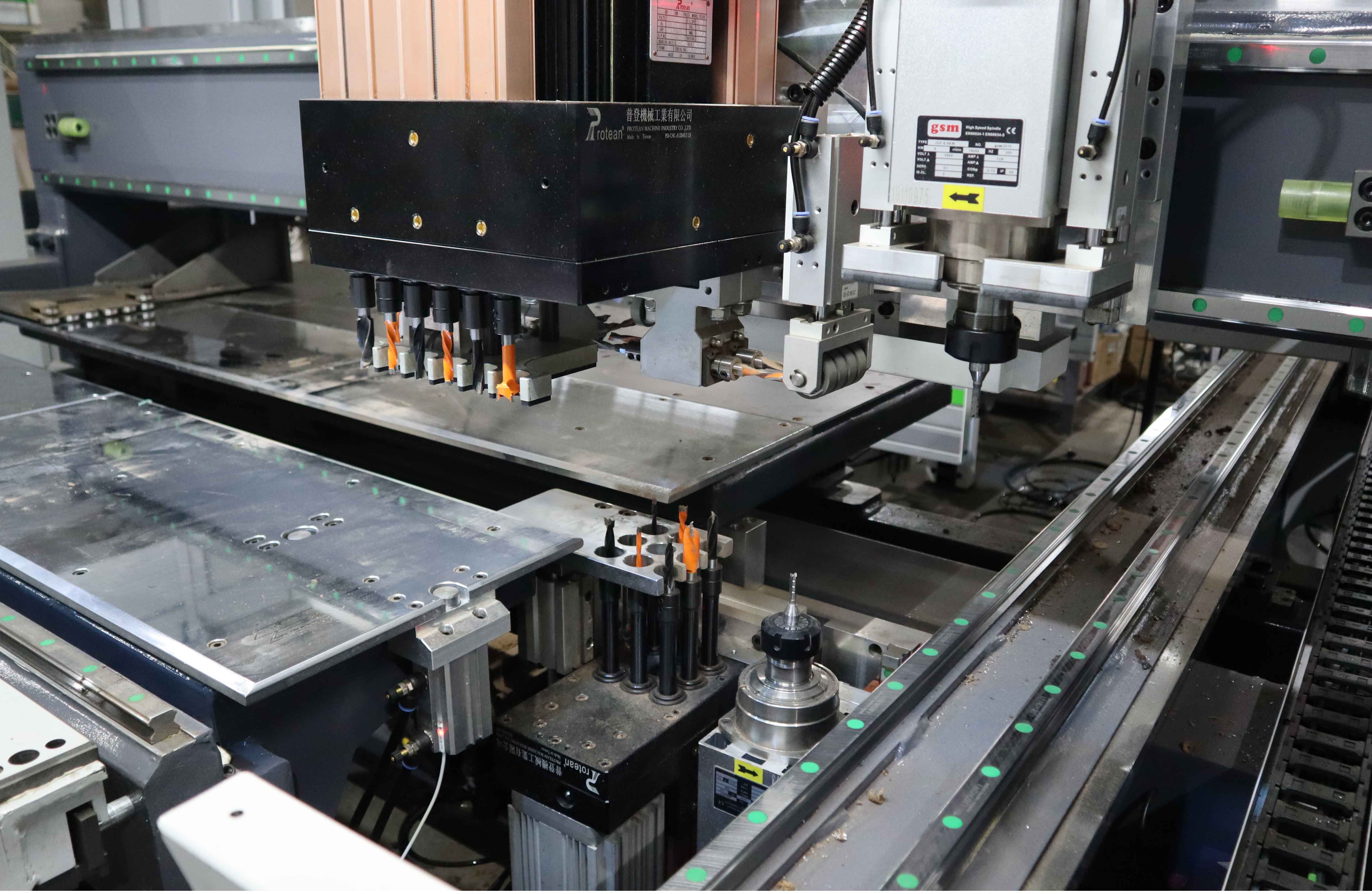 Artificial Board CNC Boring Machine For Wood Hole Cabinet Panel Furniture