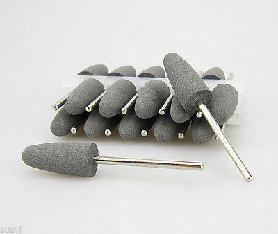 Tooth Polishing Tungsten Carbide Bur , Silicone Rubber Dental Grinding Tools