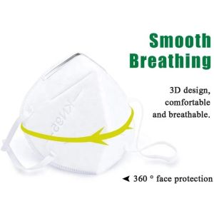 Splash Repellent KN95 Face Mask With High Bacteria Filtration Efficiency