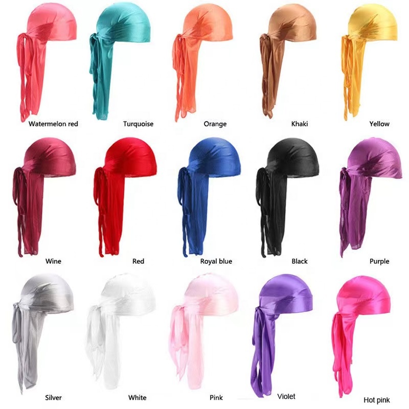 360 Waves Silk Durag Headcover Custom Logo Velvet Wave Cap