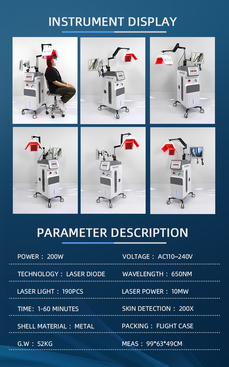 7 Colors PDT Light Therapy Machine Portable Hair Loss Treatment For Beauty Salon