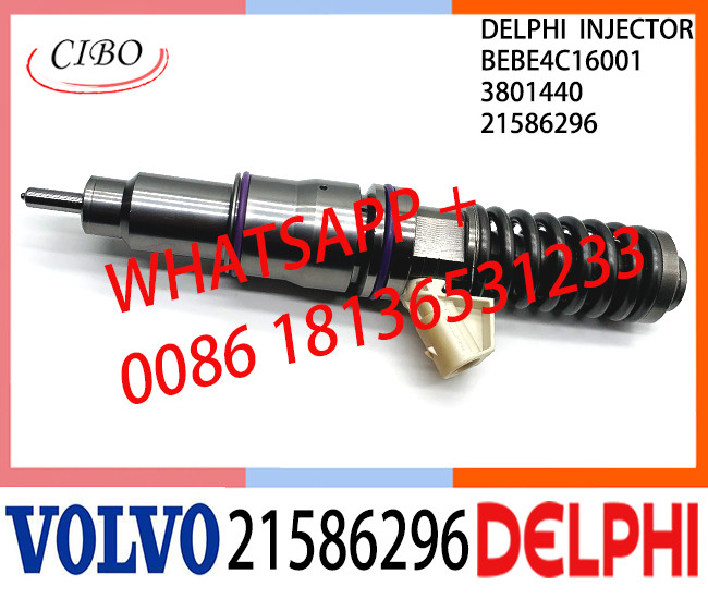BEBE4C16001 21586296 Common Rail Fuel Diesel Injector BEBE4C16001 21586296 3801440 E1 for VOL 9.0 LITRE INDUSTRIAL