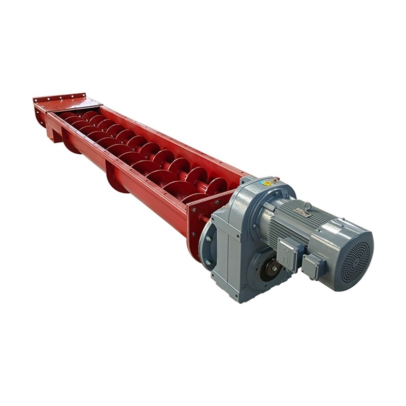 U-Shaped Carbon Steel Spiral Twisted Dragon Horizontal Screw Conveyor