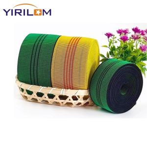 Polyester High Elasticity Sofa Webbing With Rubber For Furniture Repair And