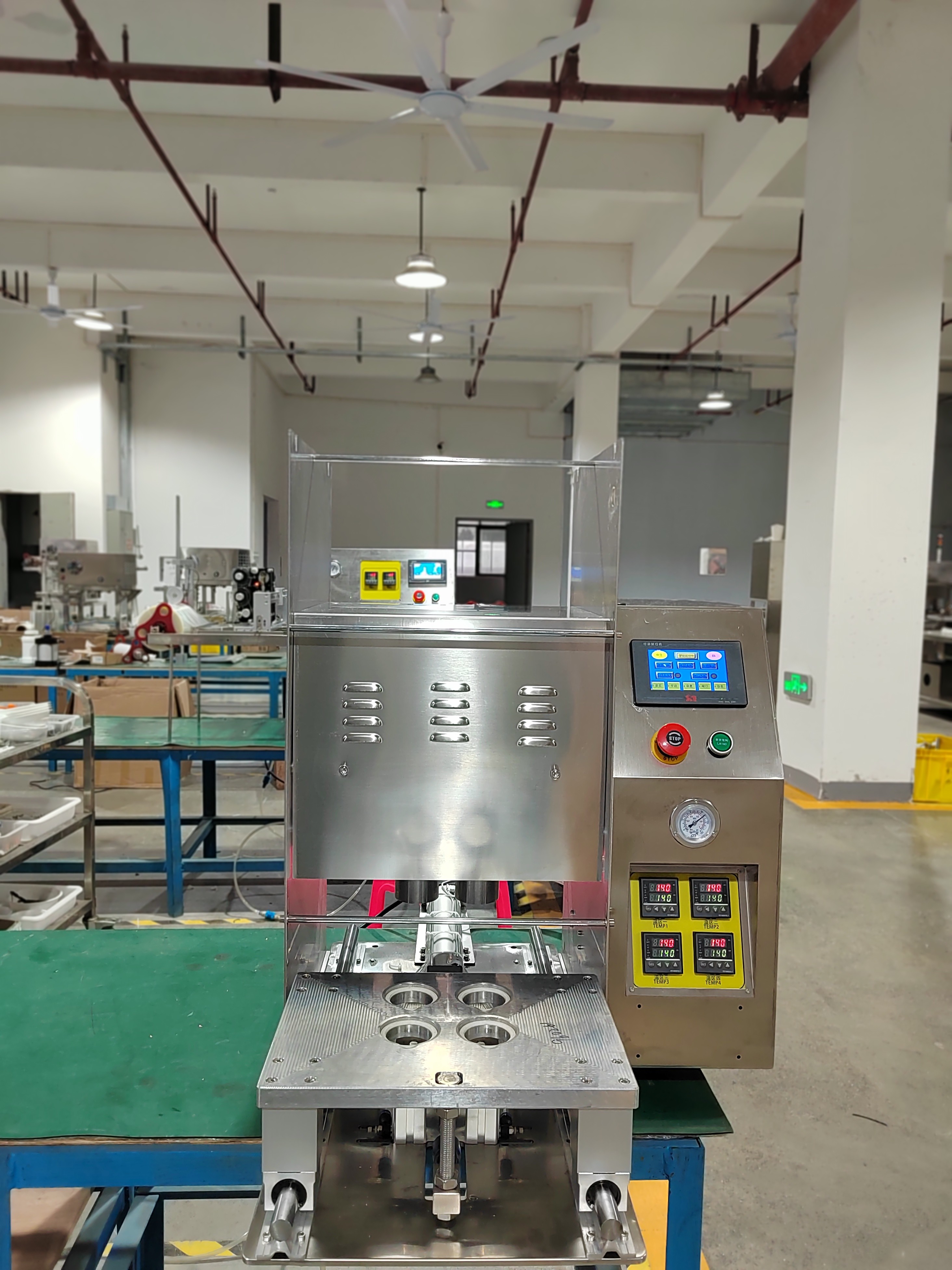 Desktop Cup Sealing Machine Fully Automatic Space Saving Customized Sealing Diameter