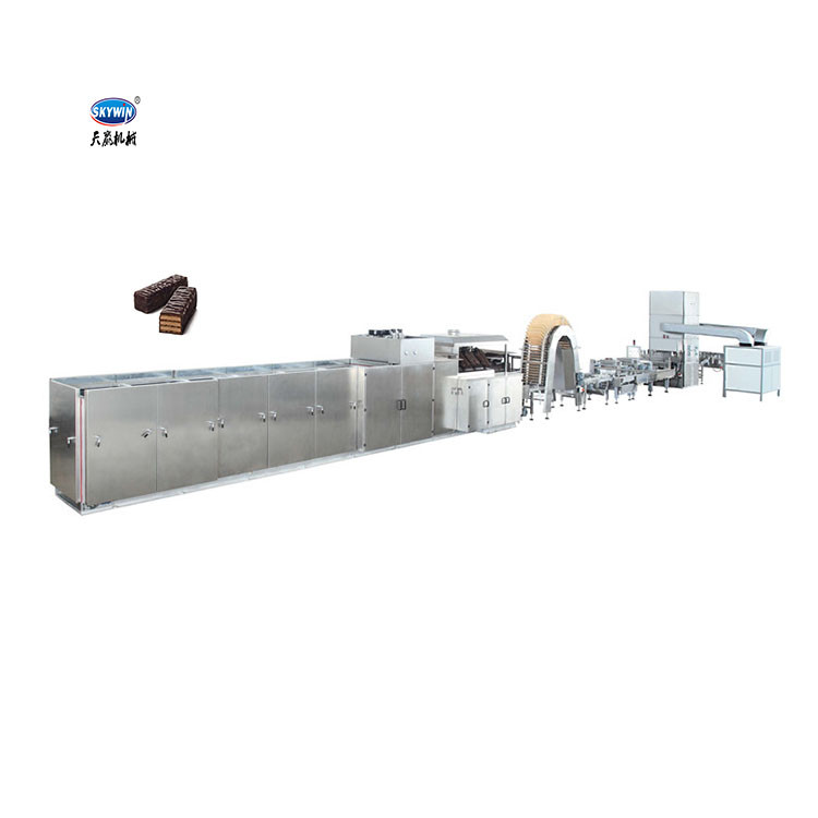 SEW Motor 39Plates Wafer Biscuit Production Line Multifunctional