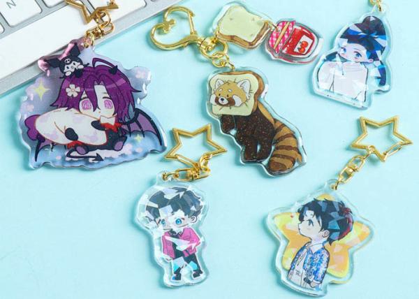 Cartoon acrylic key chain set brand personality small pendant Comiccon cartoon
