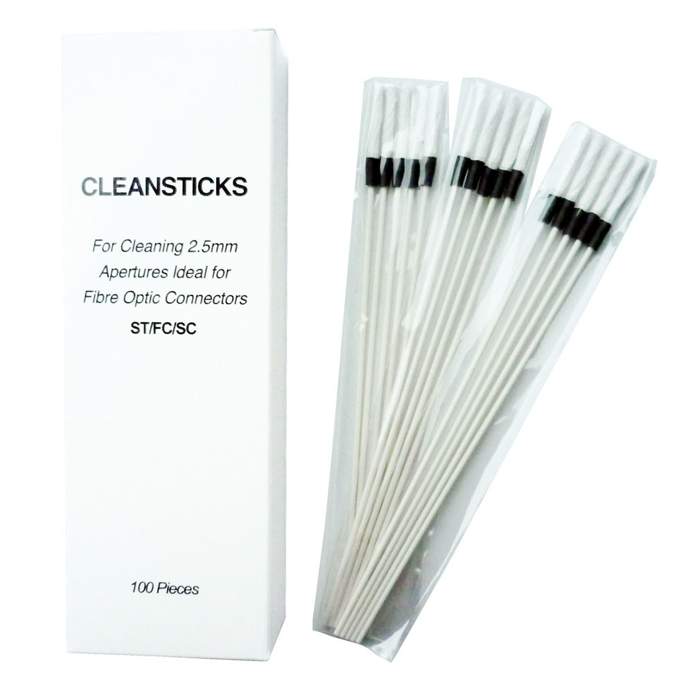 Connector 2.5mm Optic Fiber Cleaning Sticks For ST FC SC