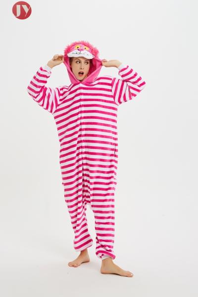 Cosplay Costume Kigurumi Onesie Cheshire Cat Cartoon Animal Pajamas For