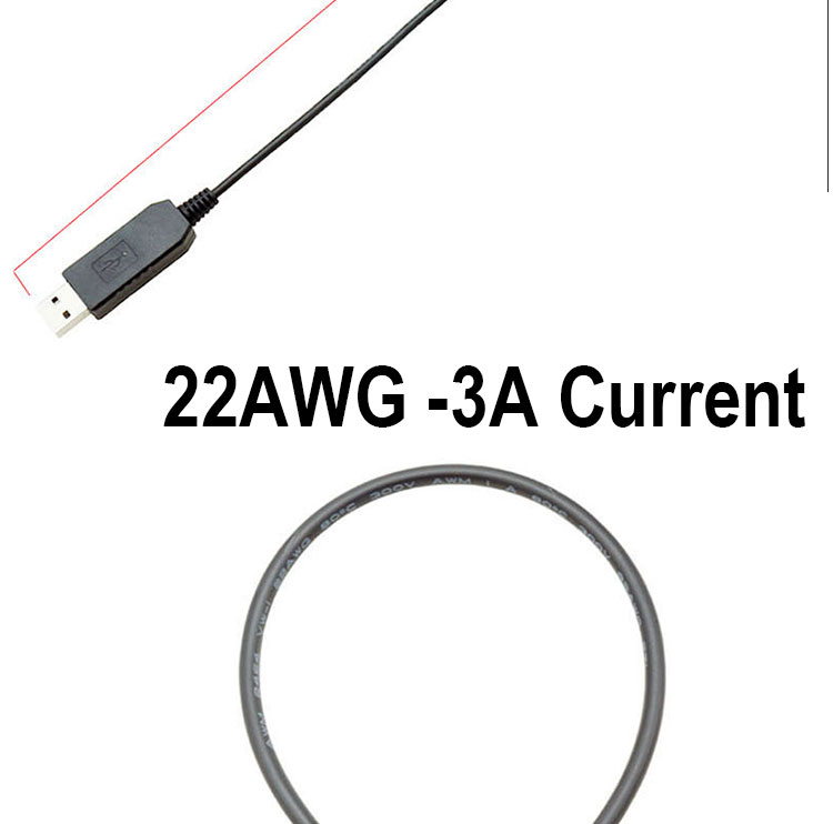 USB 5V to 12V Voltage Step Up 3 Pin and 4 Pin PC Fan Power Adapter Cable