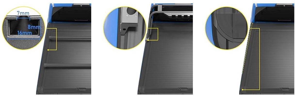 5.5-5.6 FT Truck Bed For Ford F-150 Retractable Hard Tonneau Cover
