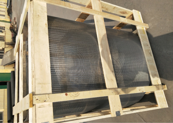 304 Stainless Steel Wire Cylinder Basket , Anti Clogging Rotating Drum Screen