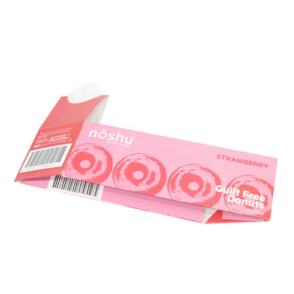 Recyclable Custom Cardboard Display Boxes For Strawberry Cake Packaging