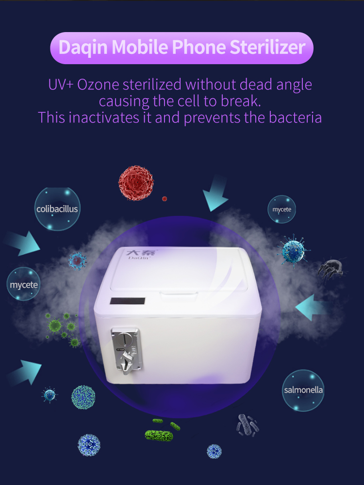 Portable Ultraviolet UV Phone Sanitizer Cleaner Led Light Ozone Sterilization