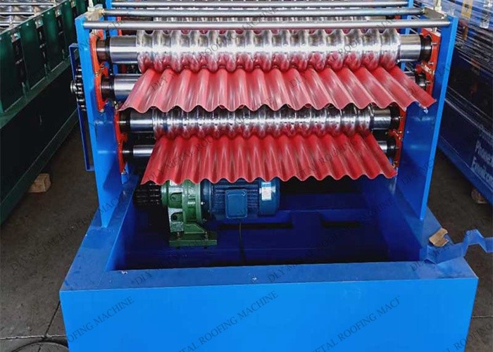 Automatic Plc Corrugated Roof Sheeting Machine 480v 1.25m Metal Forming