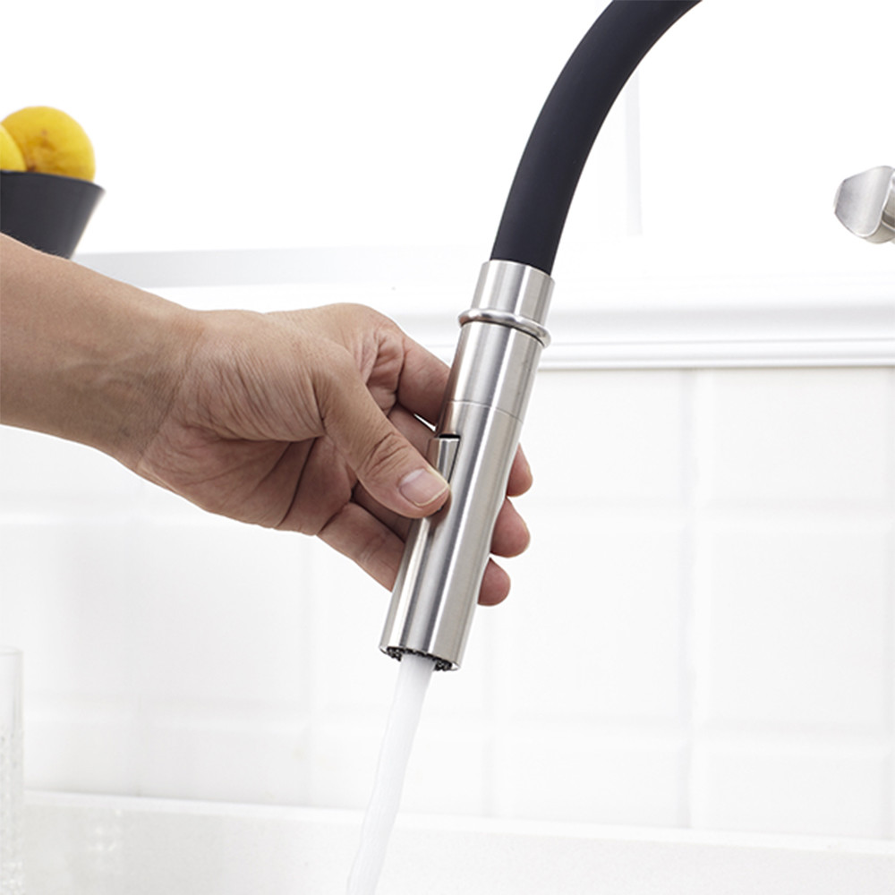 Stainless Steel 304/316 Polished Sink Faucet Kitchen White Flexible Hose For Kitchen Faucet