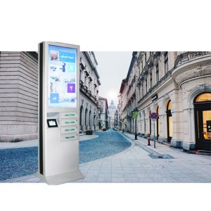 Wifi Public Cell Phone Charging Station High Resolution Screen Lockable