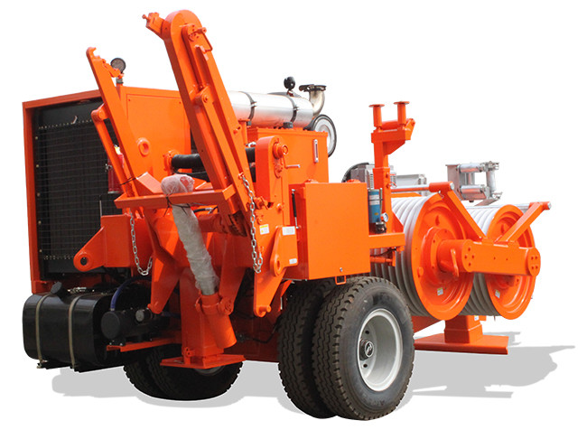 Overhead Stringing Hydraulic Puller Machine Cummins Engine 4- Bundle Conductor