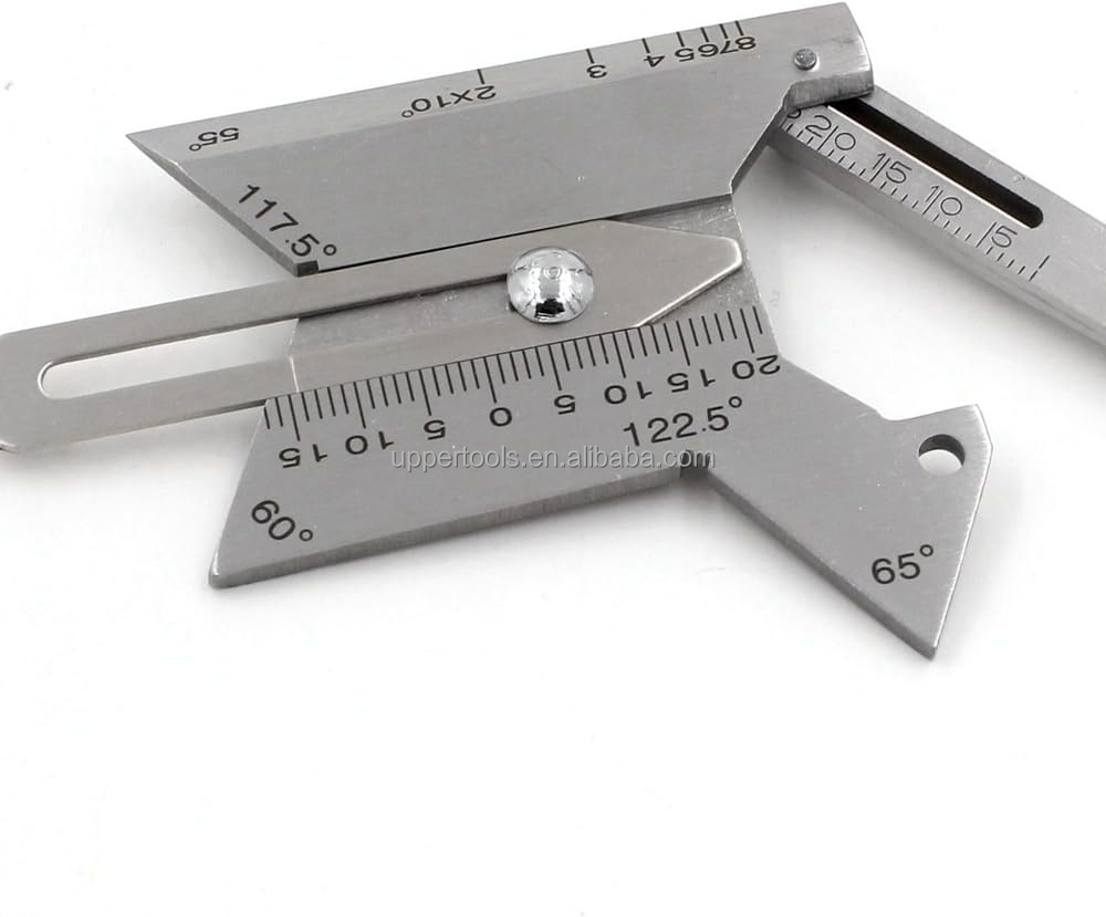 Silver HJC30 Double Slide Stainless Steel Welding Gauge for Multi Function Welding