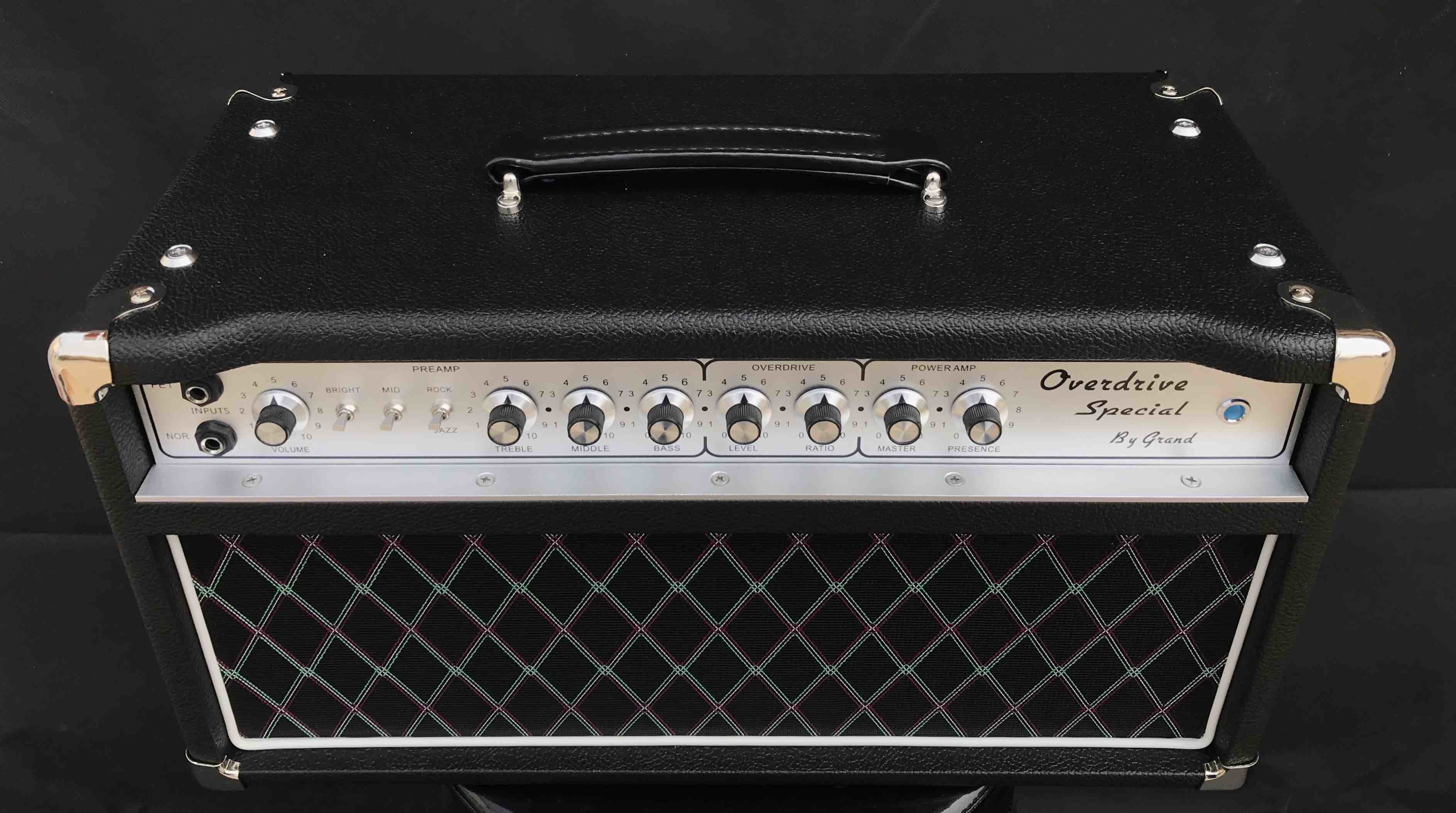 Grand Dumble Boutique Hand-wired Overdrive Special ODS50 Amp Head 50W in Black Custom Faceplate is Available
