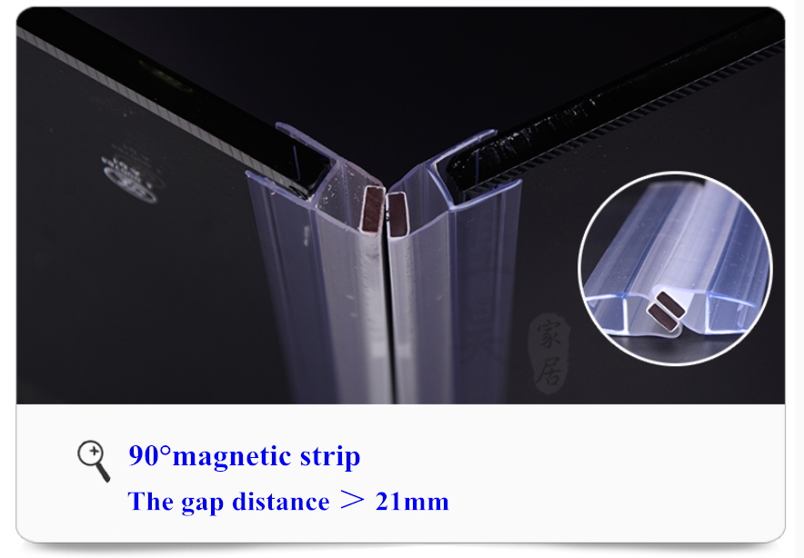 Modern Design Style Hotel Frameless Shower Door Bottom Seal for Water Barrier Creation