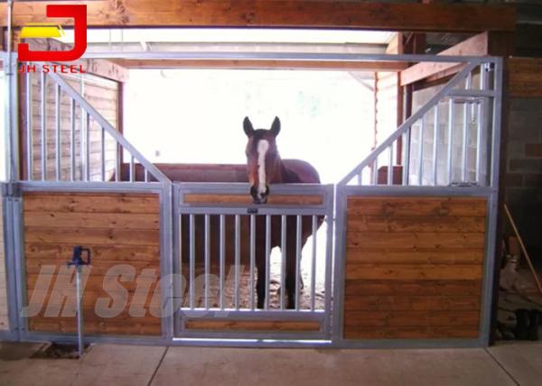 Quality Galvanized Sliding 50x50mm Tube Horse Stable Fronts for sale