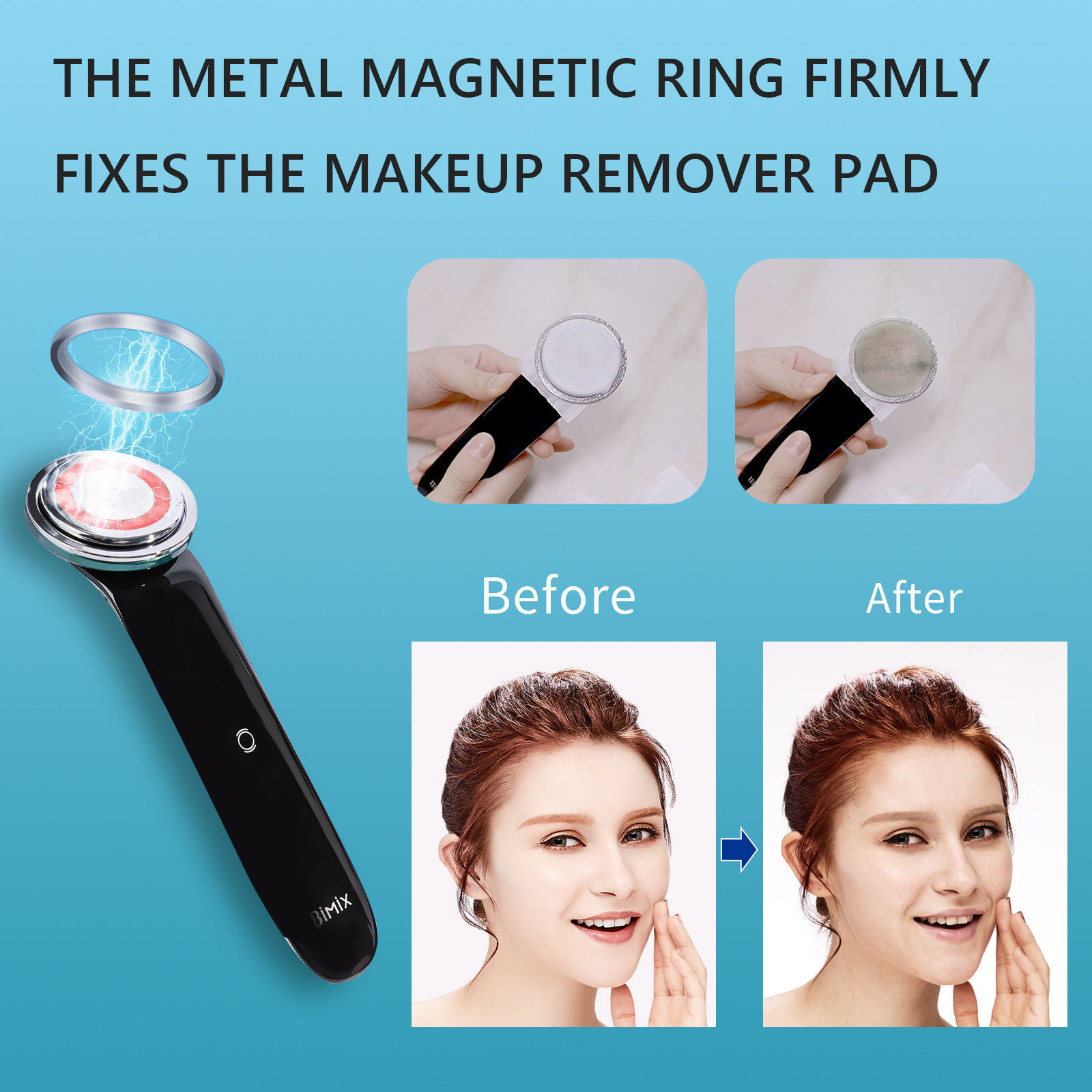 Portable 700mAh IPX5 Photon Ultrasonic Facial Device