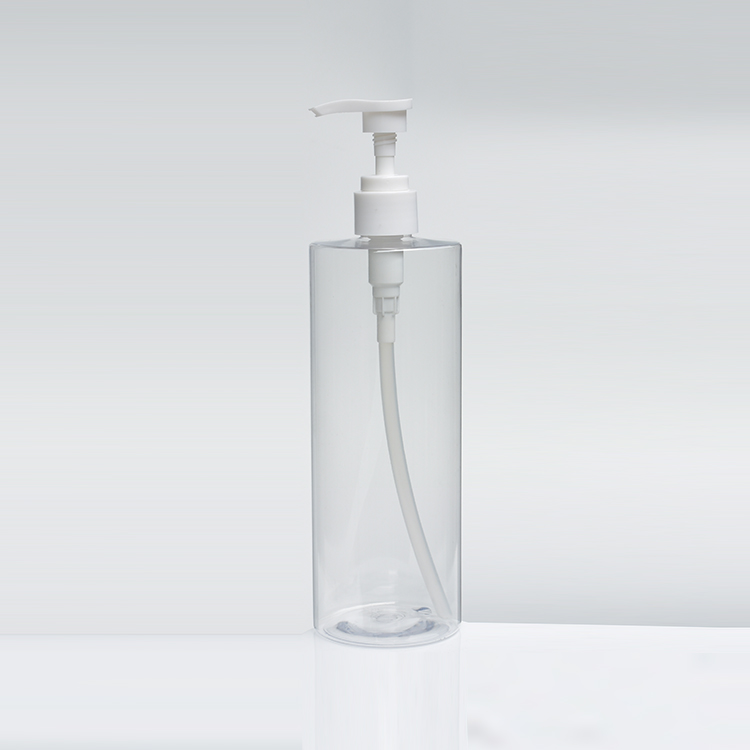 24/410 Neck PET Plastic Pump Bottle For Recyclable Transparent Body Lotion