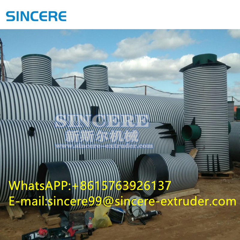 HDPE PPH Spiral Chemical Storage plastic Water Tank Making Machine Extruder