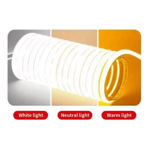 High Voltage Flexible COB LED Strip Light IP65 Waterproof 50M 100M per Reel with