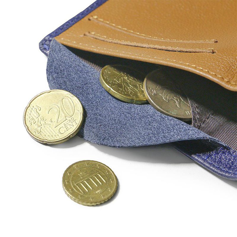 Custom LOGO Men's Front Pocket Wallet made of Full Grain Leather with RFID Protection