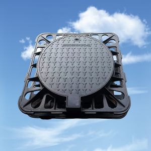850*850mm D400 Ductile Iron Manhole Cover with Rubber Gasket and Integral