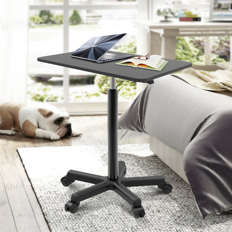 Modern Nordic Design Waterproof Desktop Wooden Table with Pneumatic Height Adjustment