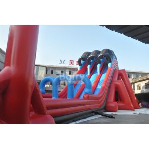 Crazy Fun Inflatable 5k Run Finish Line , Giant Inflatable Obstacle Course for