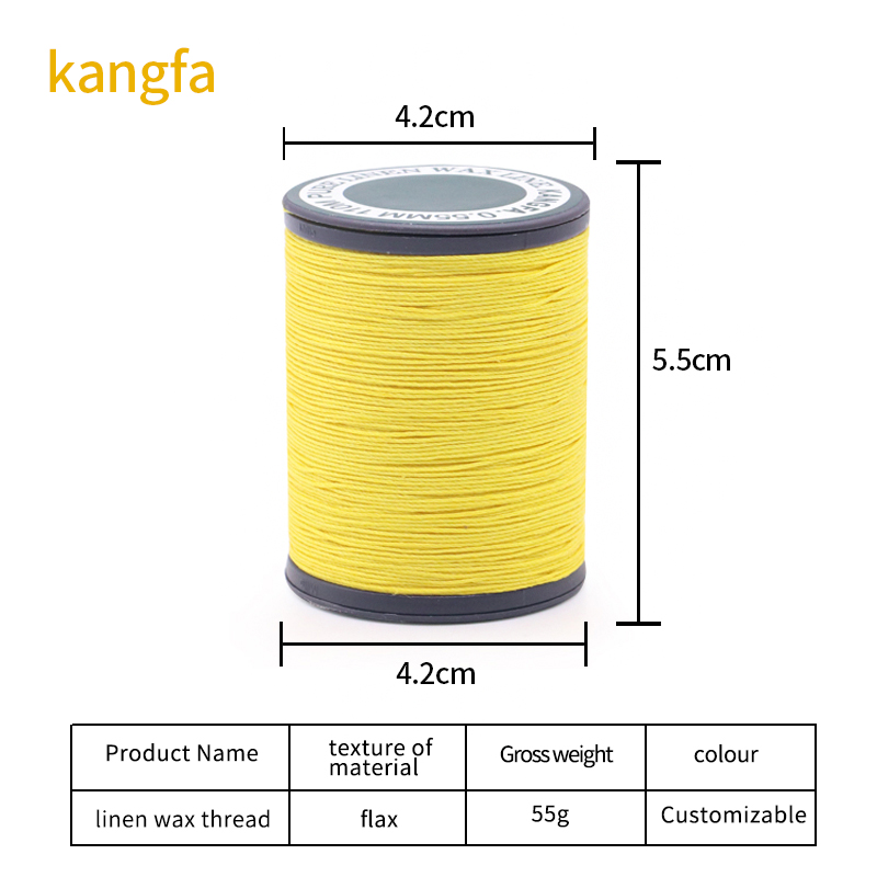 0.55mm 35g High Tenacity Leather Sewing Thread 70m Linen Waxed Thread in 40 Colors