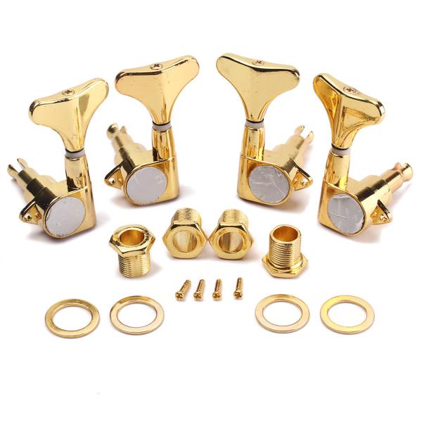 Set Of 2L2R Gold Bass Tuning Pegs Tuning Machine Heads Acoustic Electric Guitar